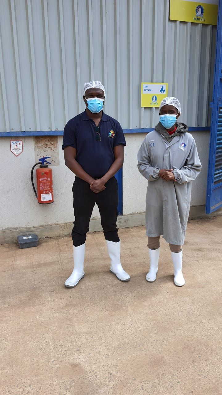 Eenovators engineers on a client site in full PPE